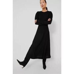 Pomander Place - XL - Black Brielle Long Sleeve Knit Sweater Maxi Dress - NWT